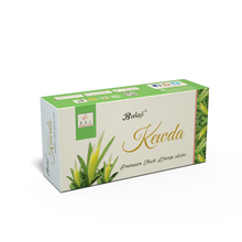 Load image into Gallery viewer, A box of Balaji brand Kewda incense sticks, with packaging that includes images of green leaves and the product name.