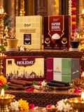 Golden Leaf & Kapoor Guggal Sambrani with Holiday & Bindu Wet Dhoop Combo
