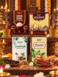 Kapoor Guggal & Holiday Sambrani with Camphor & Chandan Wet Dhoop Combo