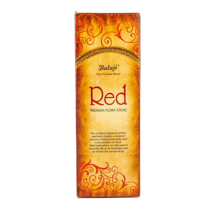 Balaji Red Premium Flora Sticks packaging on a white background