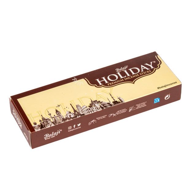 Box of Balaji Holiday premium incense sticks on a white background