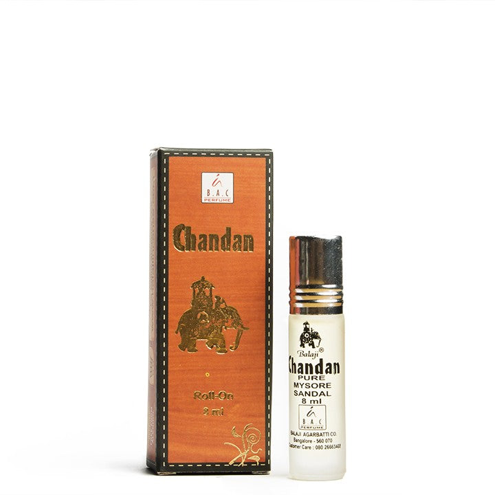 Chandan Roll-On with Soothing Sandalwood Aroma Balaji Incense