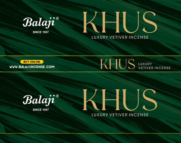 Khus - Luxury Vetiver Incense 25 Sticks