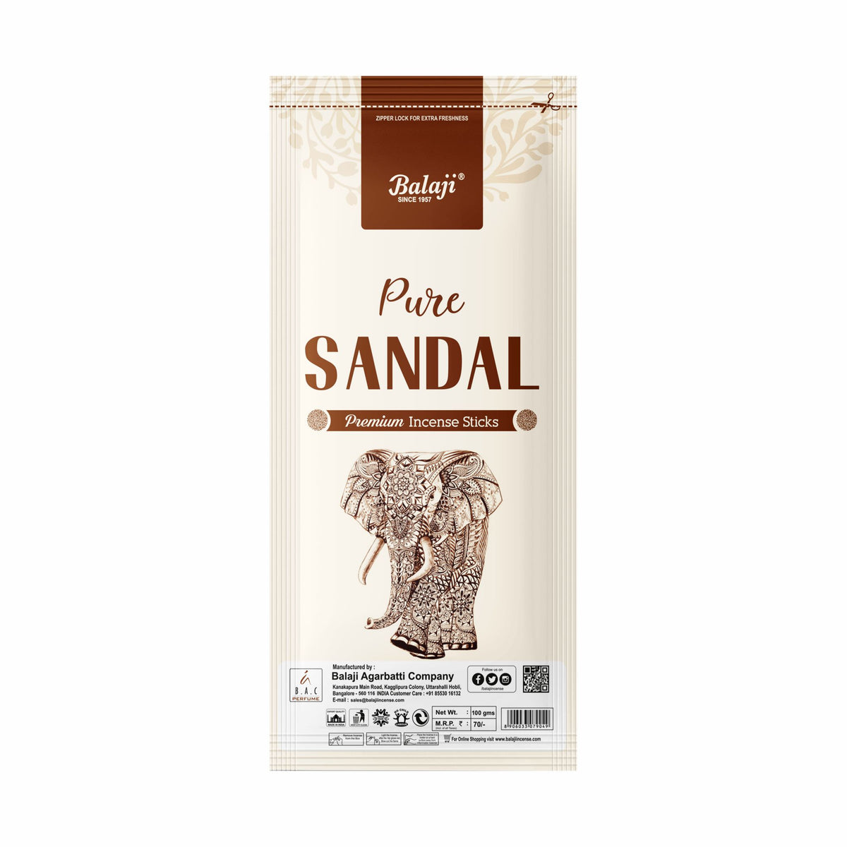 Pure Sandal Zipper