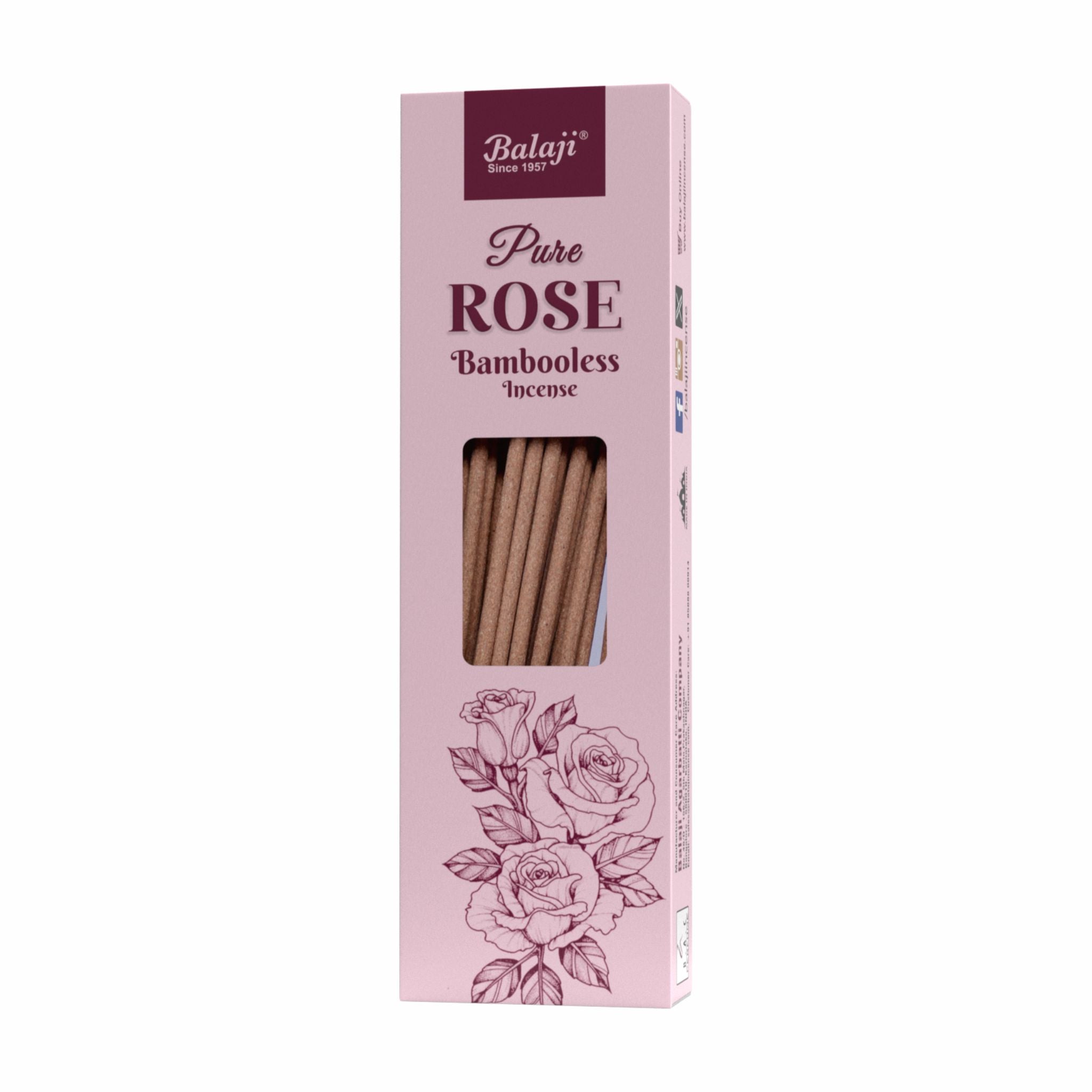 Bambooless Incense - Pure Rose