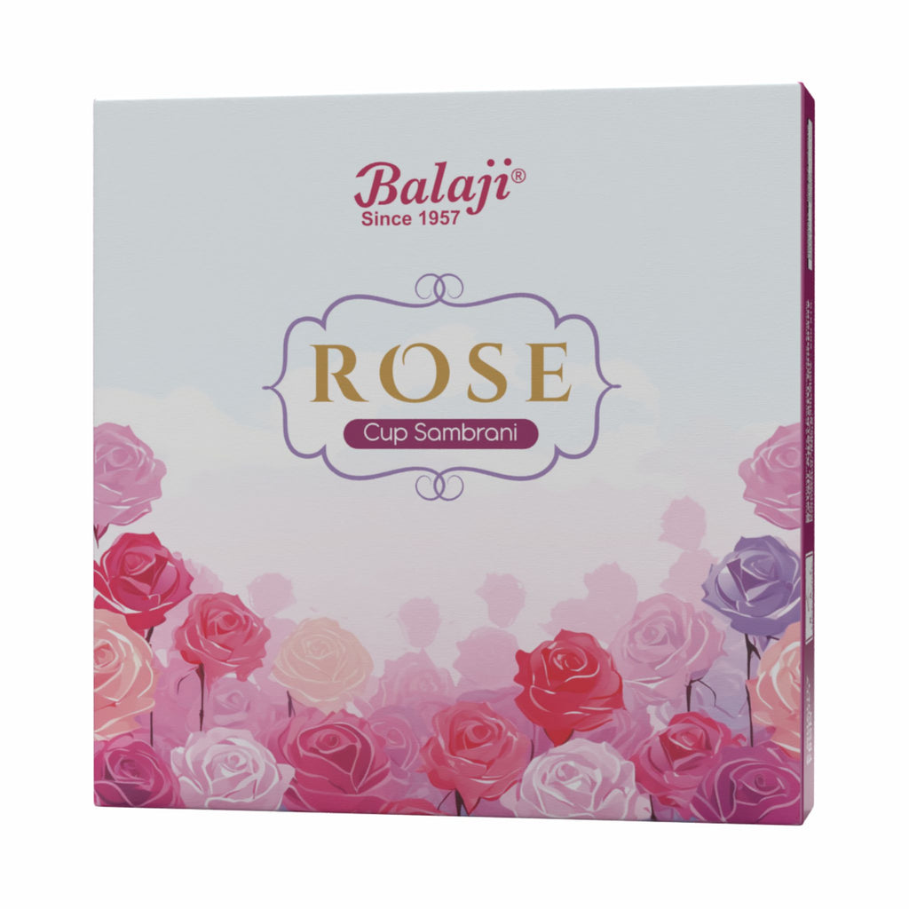 Rose Sambrani Cups (12N)