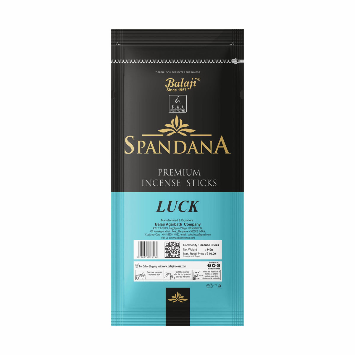 Spandana Luck Zipper