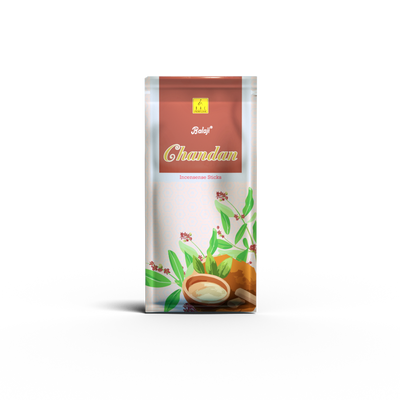 Chandan Zipper incense pouch with pure sandalwood aroma by Balaji Incense.