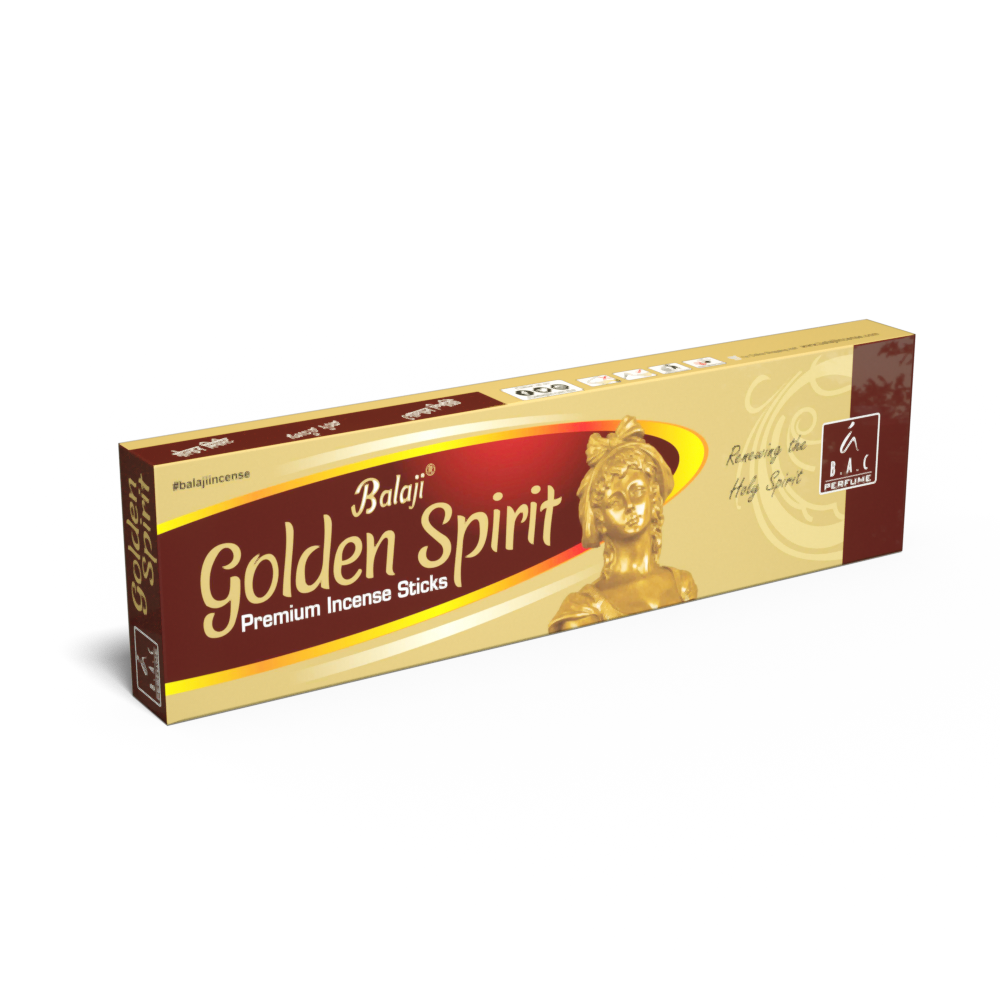 Golden Spirit 100g incense with floral, herbal, and spicy fragrance for rituals and celebrations